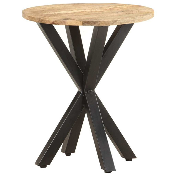Side Table Natural Wood Solid Mango Wood Durable Side Table