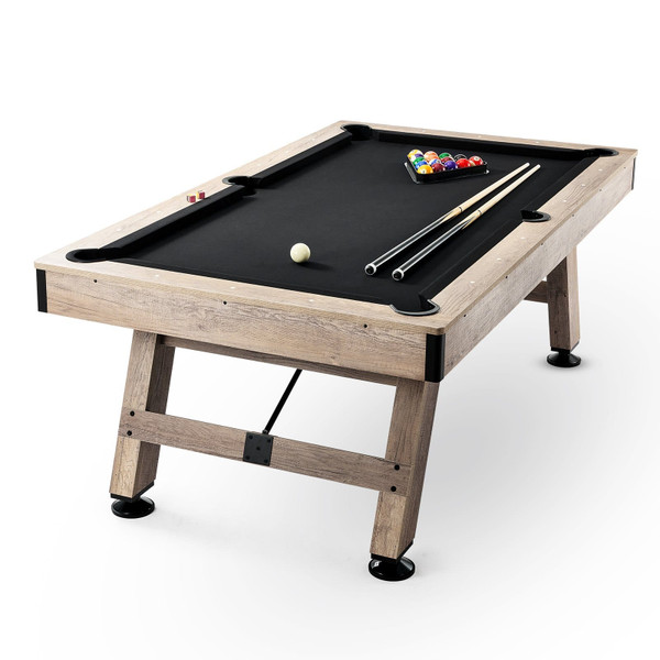 Billiards Table, 7 ft Pool Table, Adjust Legs Stable Billiards Table, Pool Table Set Includes Balls