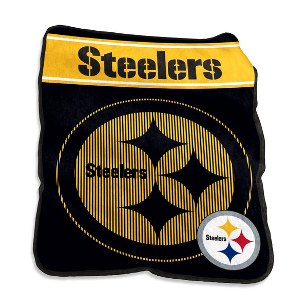 Pittsburgh Steelers Blanket 60x80 Raschel Throw