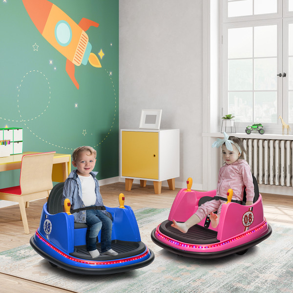 LEADZM 6V 7A.h Bumper Car Pink