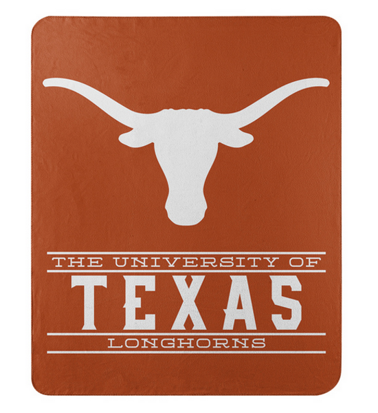 Texas OFFICIAL Collegiate "Control" Fleece Throw