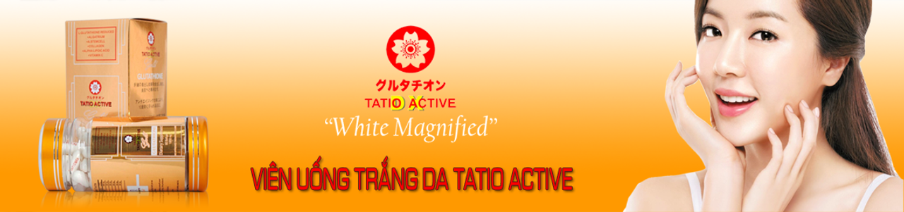 6x TATIO ACTIVE Gold 1850mg L-Glutathione Skin Whitening/Bleaching Capsules