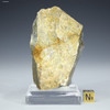 Back-facing Snowball Earth 228 g from the Huronian Glaciation on a display stand, for sale at Sciencemall-USA