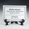 Akilia oldest sedimentary rock description tag, Sciencemall-USA Akilia oldest sedimentary rock description tag, Sciencemall-USA