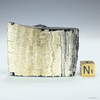 Back-facing Dirty Diamond Mine anthracite coal with sizing cube, 58 g specimen  for sale at Sciencemall-USA