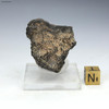 Manganese nodule back view with sizing cube, 21 grams for sale at Sciencemall-USA.