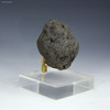 Complete 74-gram polymetallic manganese nodule on display stand, side view, sold by Sciencemall-USA.