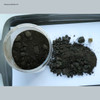 Open jar contents of a 2 lb bag of manganese nodules with dust, dirt, and fragments for sale at Sciencemall-USA