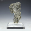 Back-facing fulgurite Icarus lightning sand on a plexiglass riser, for sale at Sciencemall-USA