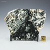 Front-facing, large pseudotachylite with sizing cube, Sudbury impact structure 215 grams, Sciencemall-USA