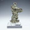Hula dancer fulgurite lightning sand facing front on a plexiglass base, at Sciencemall-USA