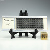 Vintage IGA microslide facing front with sizing cube on a tag stand, Sciencemall-USA