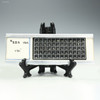Vintage IGA microslide facing front on a tag stand, Sciencemall-USA