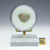 Trinitite specimen ID 77382, 1.2 grams back face, with sizing cube Sciencemall-USA