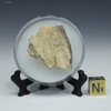Back-facing K-Pg boundary, specimen ID: 887818, 6.6 grams, Iridium Hill, Montana, shown with sizing cube, Sciencemall-USA