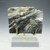 Front-facing Snowy Pass stromatolite 226 grams on a display stand, Sciencemall