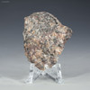 Front view of  Kola Superdeep Borehole rock, ID: 85998, on a display stand, Sciencemall-USA