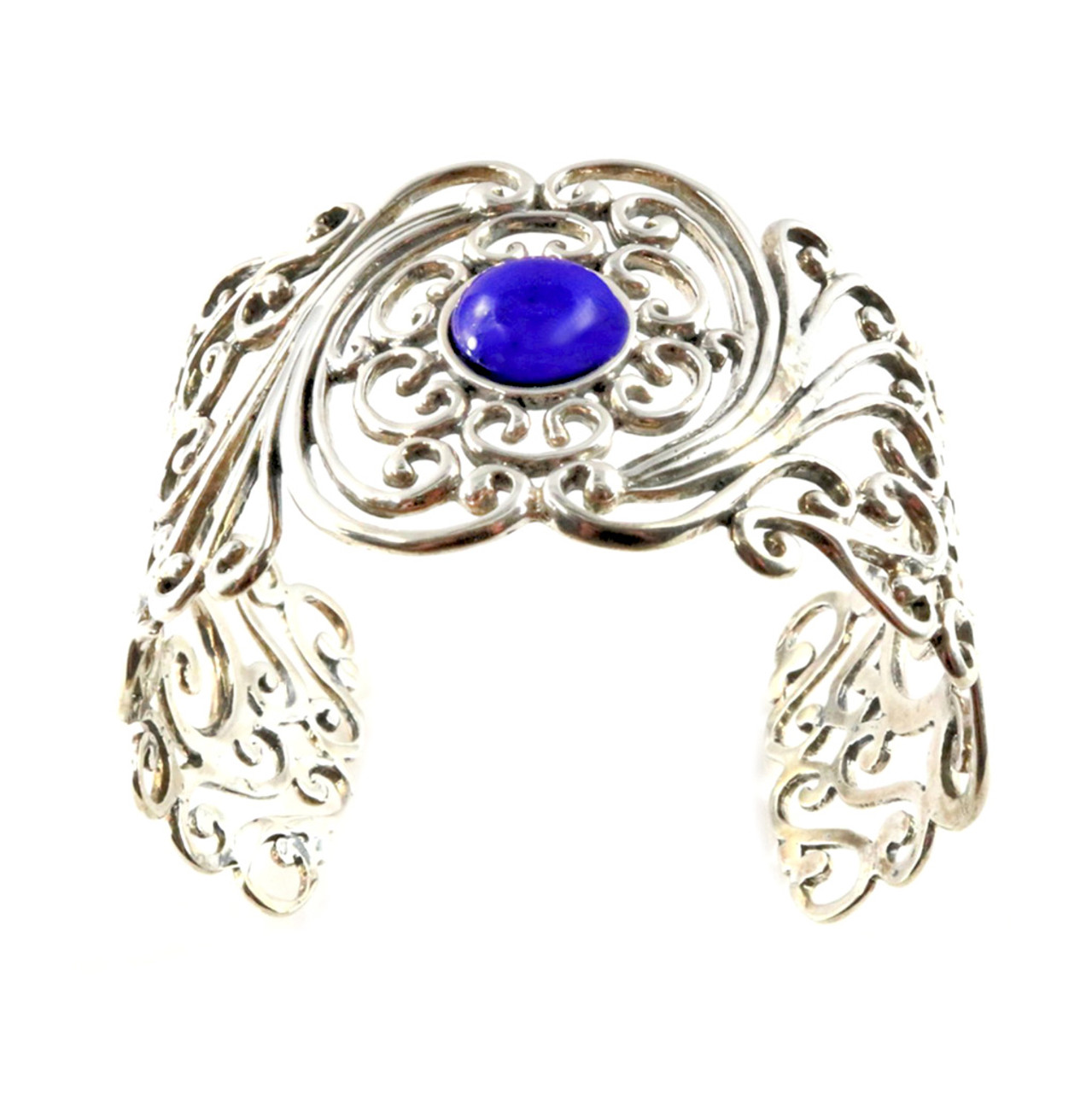 Buy Sterling Silver Blue Lapis Lazuli Bracelet, Unique Bali Silver Gemstone  Bracelet, Bright Blue Jewelry, Handmade Lapis Bracelet, Gift for Her Online  in India - Etsy