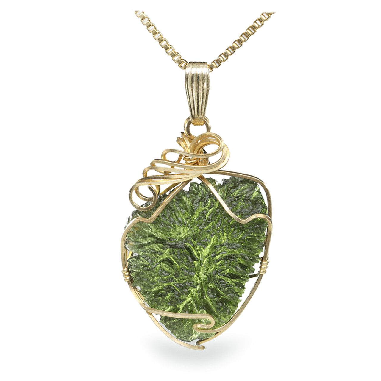 Raw MOLDAVITE Pendant Sterling Silver Solid Cap 3.2 gram,unique