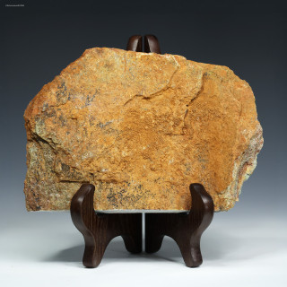 Jack Hills zircon rock 1.64 lb, front view on a stand, Specimen ID: 857885, Yilgarn Craton, Australia, for sale at Sciencemall-USA