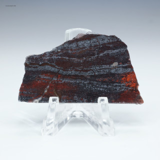 Front view of hydrothermal jaspilite, 18.5 grams from Nuvvuagittuq, for sale at Sciencemall-USA