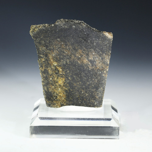 Acasta tonalite gneiss [12857] shown on a display base.