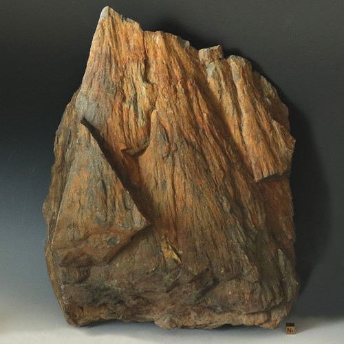 Extra large, rich red 38 lb shatter cone from Beaverhead Montana shown front, at Sciencemall-USA Extra large, rich red 38 lb shatter cone from Beaverhead Montana shown front, at Sciencemall-USA