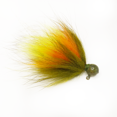 Perch Hair Jig - Bass Fishing Hair jig for smallmouth bass, walleye, and  many other game fish