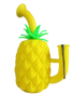 LuvBuds - 7" Silicone Pineapple Bong with glass flower bowl, Assorted Colors May Vary