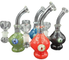 6" Ball Rig/Bongs with Marble | Assorted Colors | Comes with Flower Bow