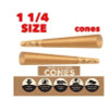 Zig-Zag - 50ct Unbleached Cones, 1 1/4 Zig-Zag - 50ct Unbleached Cones, 1 1/4