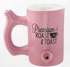 PINK ROAST & TOAST MUG WITH BLACK LOGO