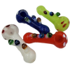 3.5" Triple Mushroom Hand Pipe | Assorted Color * ELITE SERIES