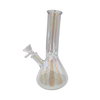 8" Iridescent Bent Neck Beaker Bong | Comes with Down Stem and Flower Bowl