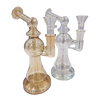SirEEL - 8" Iridized Shower Bong with Bowl, Assorted Colors May Vary