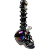 15" Soft Glass Skull Water Pipe | Assorted Colors