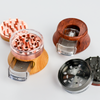 LuvBuds - 78mm Zinc 4pc Grinder, Assorted Wood Colors May Vary