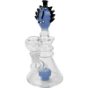 7" Beaker Bong with Shower Perc and FaceMelt Design | Assorted Colors