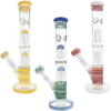 LuvBuds - 12" DoubleTree Showerhead Perc Water Pipe/Bong with Flower Bowl, Assorted Colors May Vary