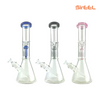 SirEEL - 14" 6-Arm Tree Perc Beaker Bong with Flower Bowl, Assorted Colors May Vary