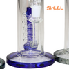 SirEEL - 10" Spiral Shower Perc Bong with Flower Bowl, Assorted Colors May Vary