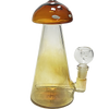 LuvBuds - 7" Inline Perc Mushroom Beaker Bong, Assorted Colors May Vary LuvBuds - 7" Inline Perc Mushroom Beaker Bong, Assorted Colors May Vary