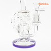 8" SirEEL SerenityCycler Bong with Flower Bowl | Purple