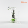 7" SirEEL Oceanic Oblivion Glycerin Bong with Flower Bowl | Assorted Colors