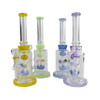 LuvBuds - 10" 6X Mushroom Forest Perc Bong, Assorted Colors May Vary