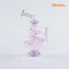 7" SirEEL Love Loop Recycler Water Pipe with Bowl | Assorted Lovely Colors
