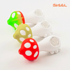 4.5" SirEEL Silicone Mushroom Pipe | Assorted Colors | 15 Units | Retail Packaging