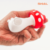 SirEEL - 15pk 4.5" Silicone Mushroom Pipe, Assorted Colors May Vary, Retail Packaging