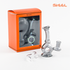 5" SirEEL Iridized Donut Mini Rig | 14mm Quartz Banger Included | Retail Packaging