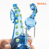 7" SirEEL Octopus Mini Dab Rig w/ Matching Carb Cap & Banger | Assorted Colors | Retail Packaging